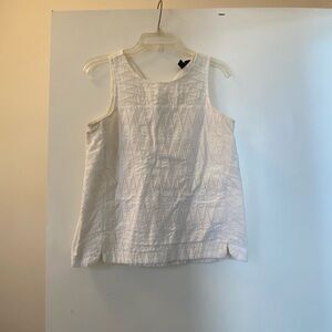 J. Crew eyelet sleeveless blouse